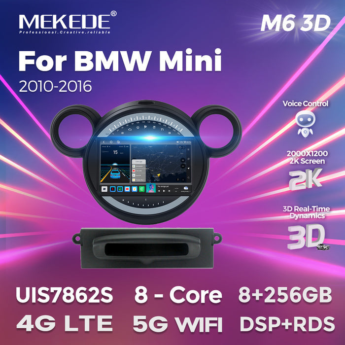 CarPlay Compatible BMW Mini R56 2010-2016 Android Navigation Screen