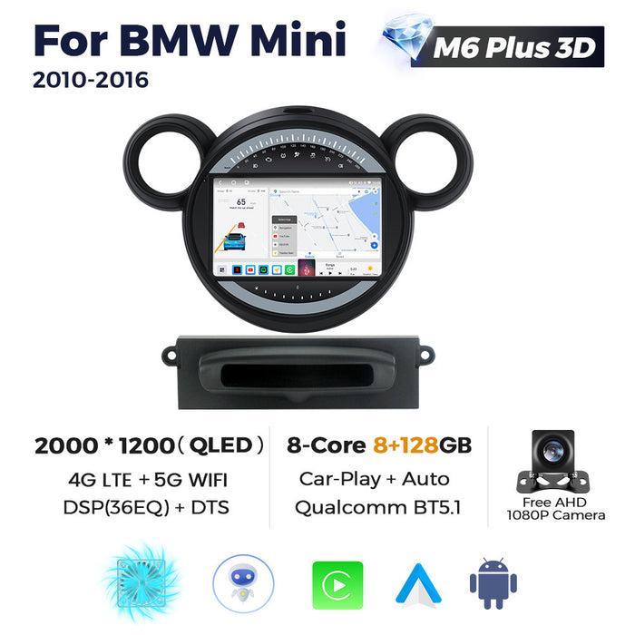 CarPlay Compatible BMW Mini R56 2010-2016 Android Navigation Screen