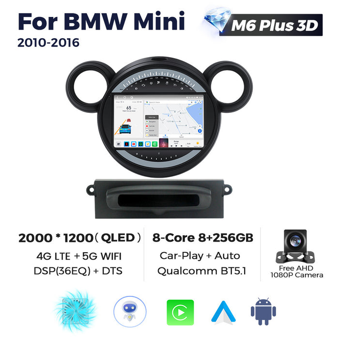 CarPlay Compatible BMW Mini R56 2010-2016 Android Navigation Screen
