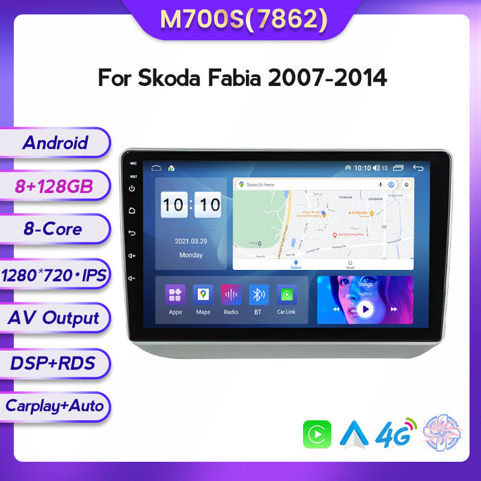CarPlay Compatible Central Navigation Screen for Skoda Fabia 07-14