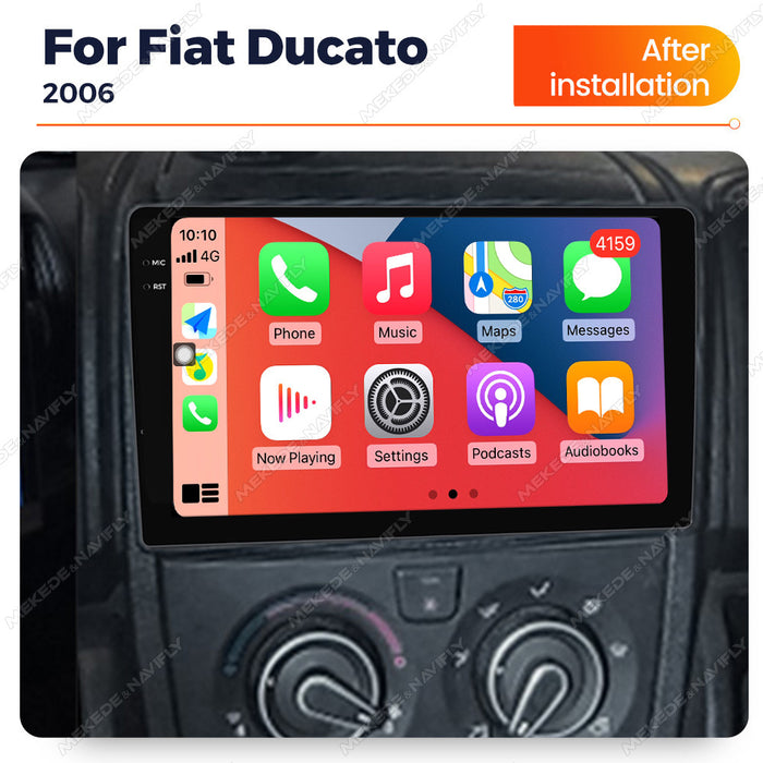 Carplay-Compatible Fiat Ducato 2006 Large Screen Android Navigation