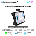 Carplay-Compatible Fiat Ducato 2006 Large Screen Android Navigation
