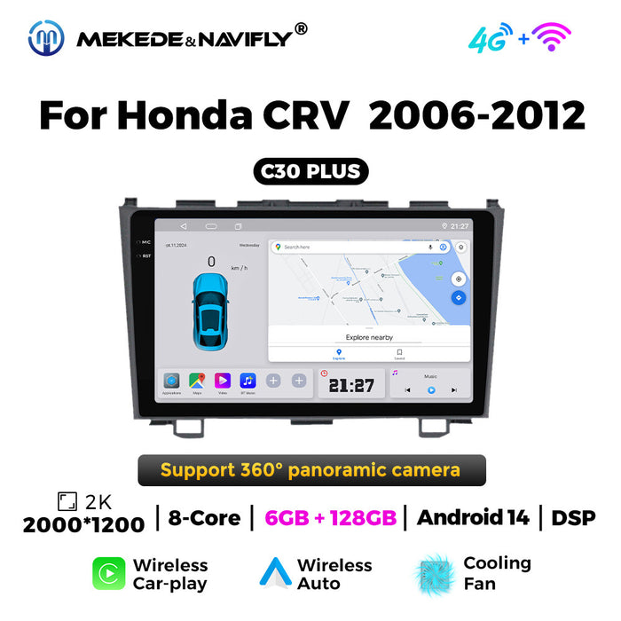 Carplay Compatible Honda CRV 06-12 Large Screen Android Navigation