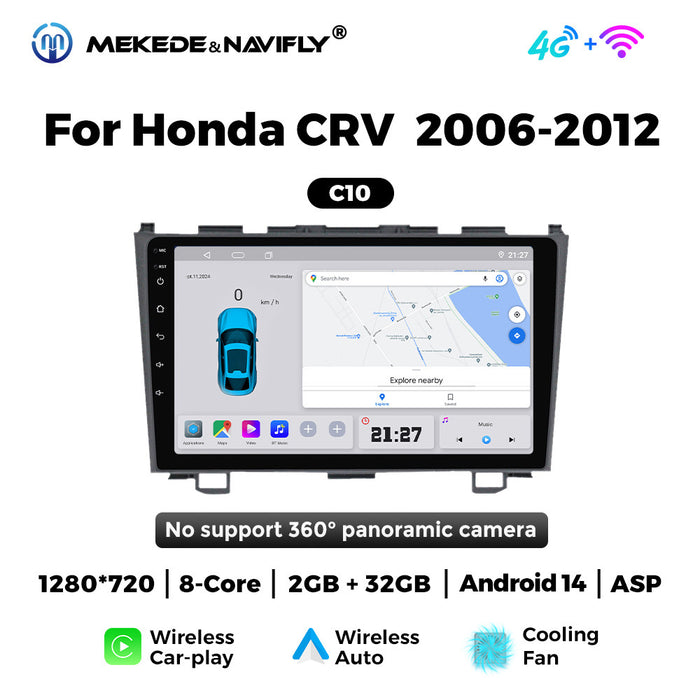 Carplay Compatible Honda CRV 06-12 Large Screen Android Navigation