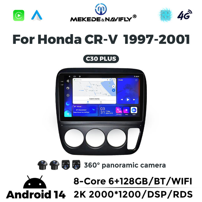 Carplay Compatible Honda CRV 97-01 Android Large-Screen Navigation