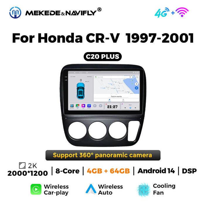 Carplay Compatible Honda CRV 97-01 Android Large-Screen Navigation
