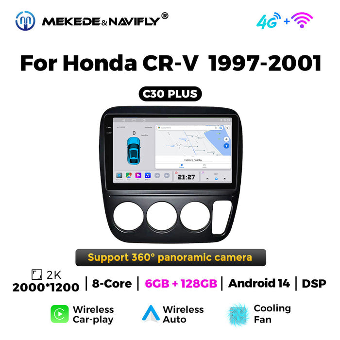 Carplay Compatible Honda CRV 97-01 Android Large-Screen Navigation