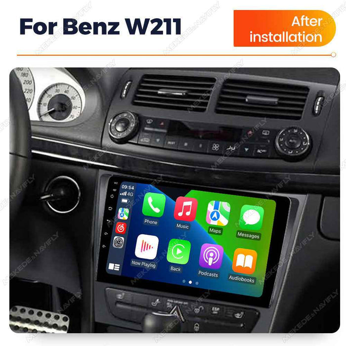 Compatible with Mercedes-Benz W211, E-Class, E200 Android in-car GPS navigation, MP5 in-car Bluetooth player, CarPlay