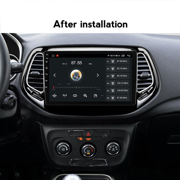 CarPlay Compatible In-Car Navigation Screen for Jeep Compass (2016-2018)