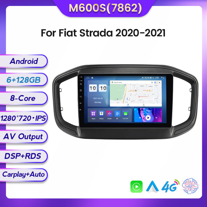 Carplay Compatible Large-Screen Navigation for Fiat Strada 20-21