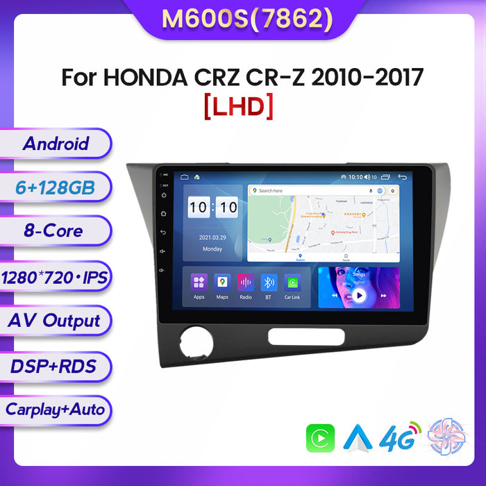 Carplay Compatible Large Screen Navigation for Honda CR-Z 10-17