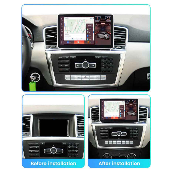 Compatible with Mercedes-Benz ML/GL W166/X166 12-15 Android large screen central control in-car navigation Bluetooth CarPlay