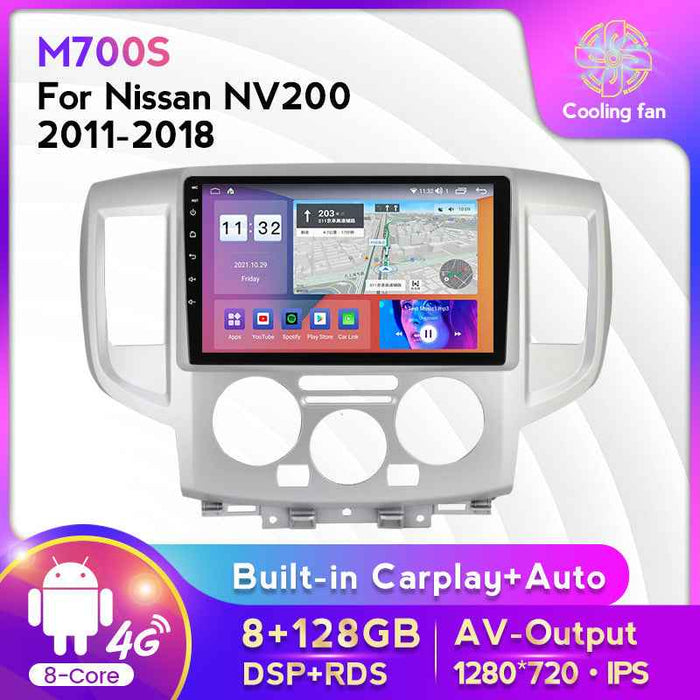 Suitable for Nissan NV200 11-18 modified Android large-screen central control car navigation screen 8 + 128G