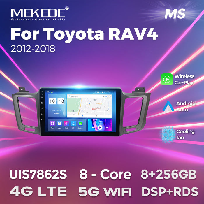 CarPlay-Compatible Large-Screen Navigation for Toyota RAV4 2012-2018 - 8+256G