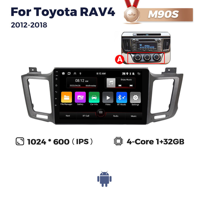 CarPlay-Compatible Large-Screen Navigation for Toyota RAV4 2012-2018 - 8+256G