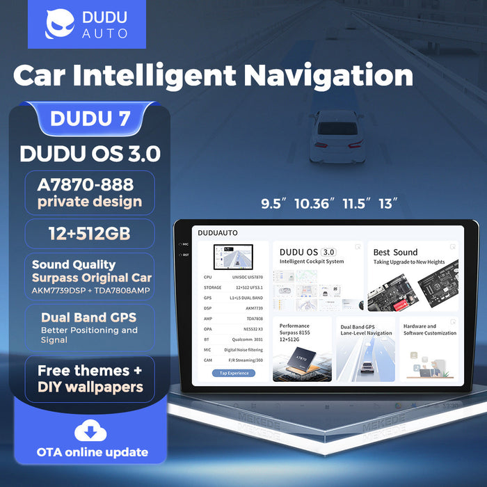Carplay-Compatible Mekede Wholesale Android Central Control Smart Car Navigation