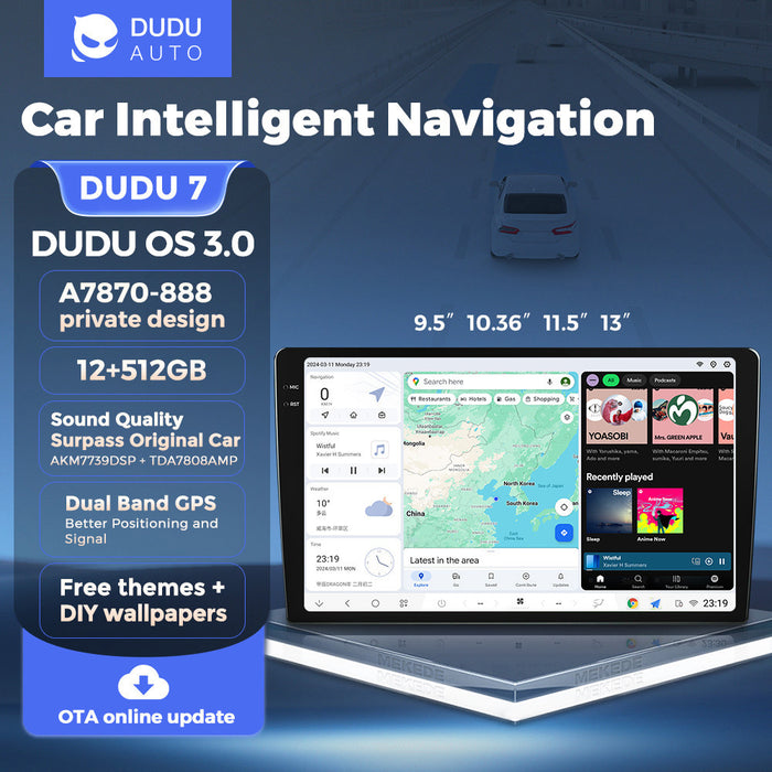 Carplay-Compatible Mekede Wholesale Android Central Control Smart Car Navigation