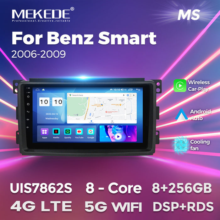 CarPlay Compatible Mercedes-Benz Smart 06-09 Navigation System - 8 + 256G