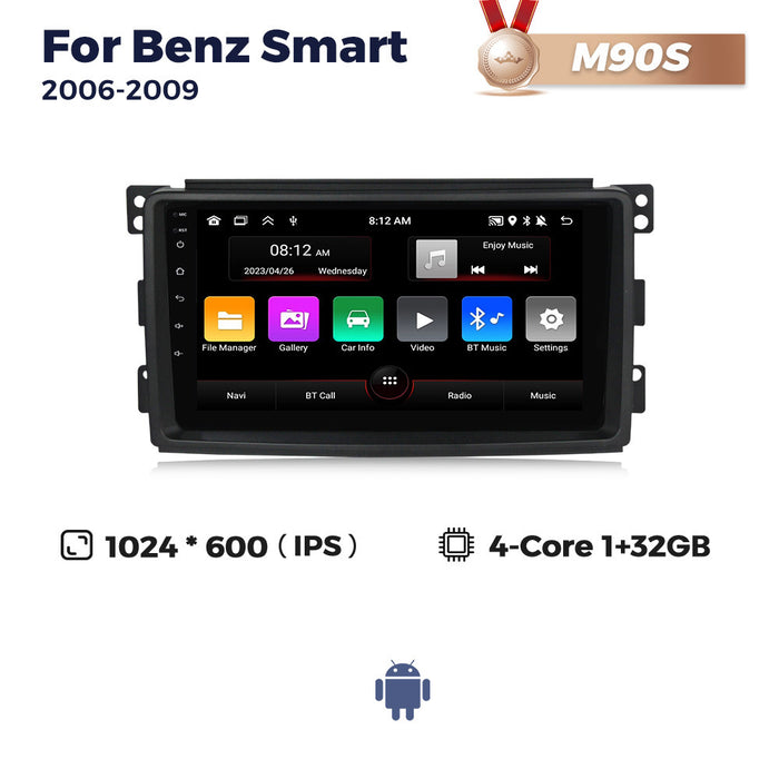 CarPlay Compatible Mercedes-Benz Smart 06-09 Navigation System - 8 + 256G