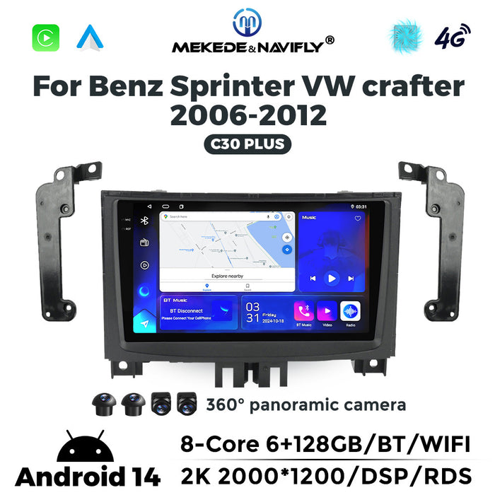 CarPlay Compatible Mercedes-Benz Sprinter & Volkswagen Crafter Navigation System