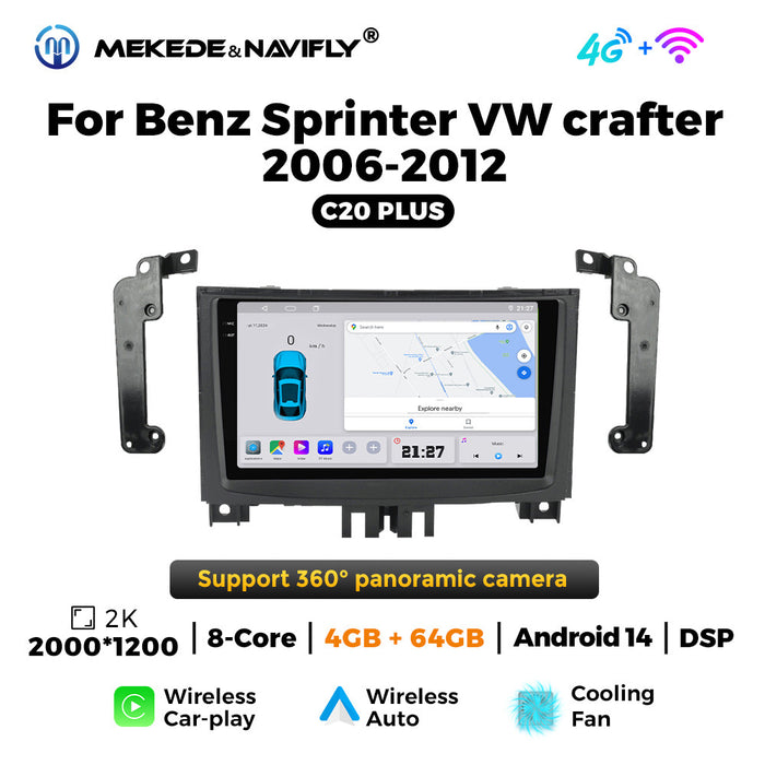 CarPlay Compatible Mercedes-Benz Sprinter & Volkswagen Crafter Navigation System