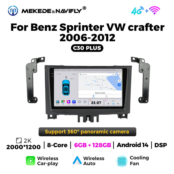 CarPlay Compatible Mercedes-Benz Sprinter & Volkswagen Crafter Navigation System