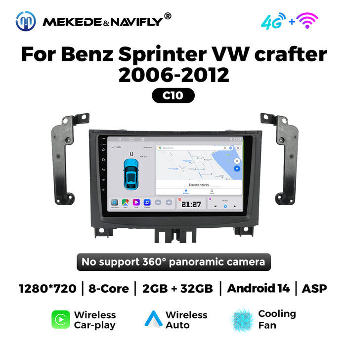 CarPlay Compatible Mercedes-Benz Sprinter & Volkswagen Crafter Navigation System