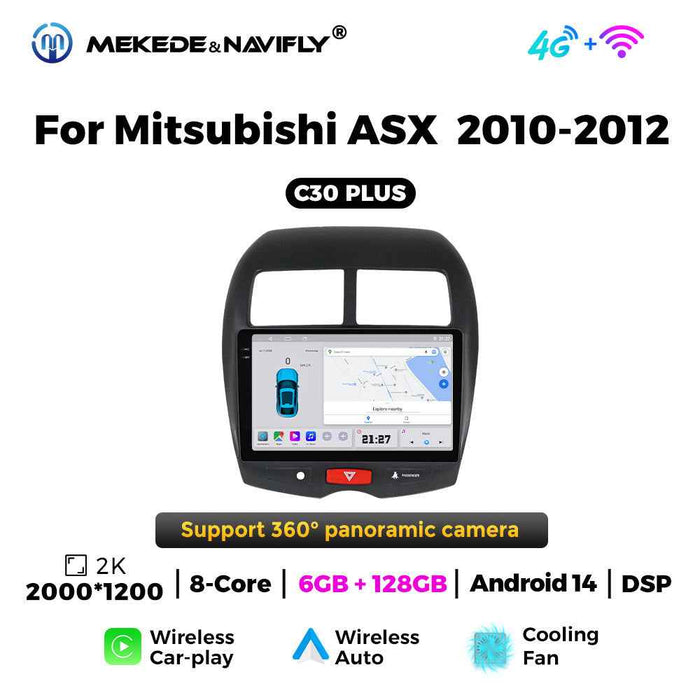 Compatible with Mitsubishi ASX 2010-2012 Android large screen, central control in-car navigation, radio screen, CarPlay