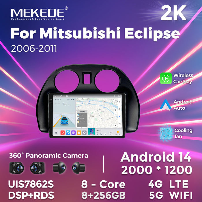 Carplay Compatible Mitsubishi Eclipse 2006-2011 Android Navigation Radio
