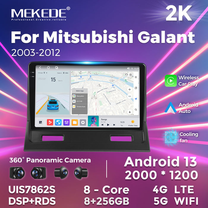Carplay-Compatible Mitsubishi Galant 2003-2012 Large Screen Navigation Radio