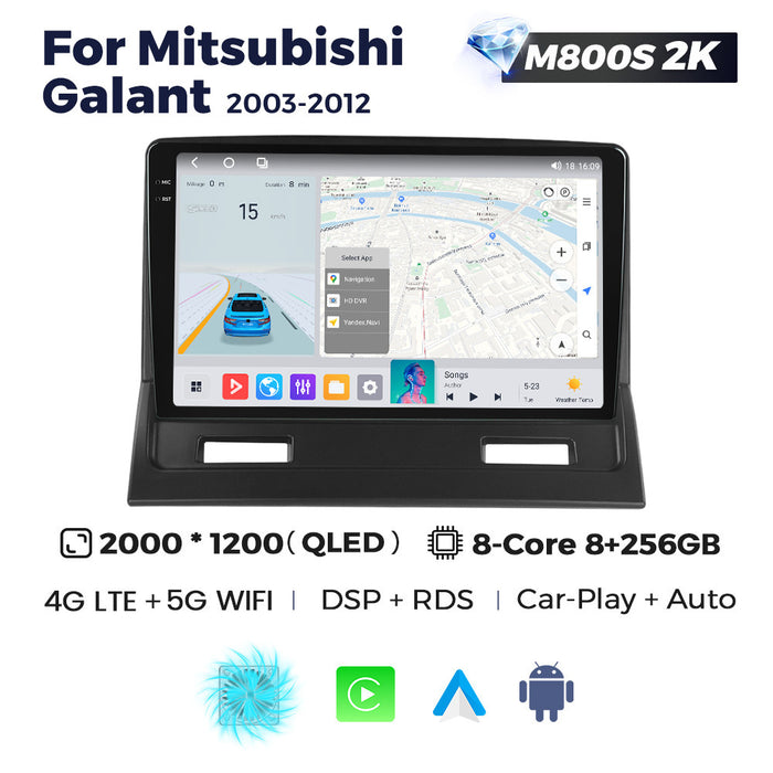 Carplay-Compatible Mitsubishi Galant 2003-2012 Large Screen Navigation Radio