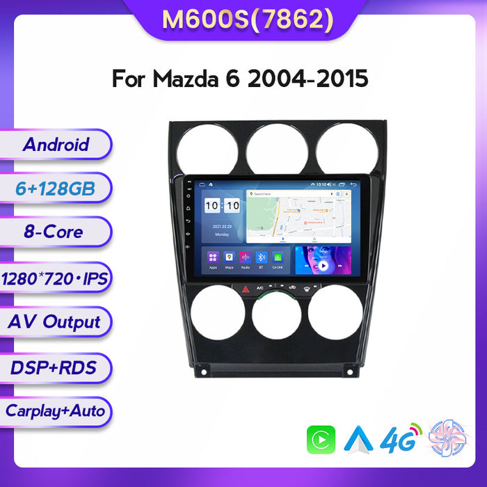 Carplay-Compatible Modified Android Navigation Screen for Mazda 6 (04-15)