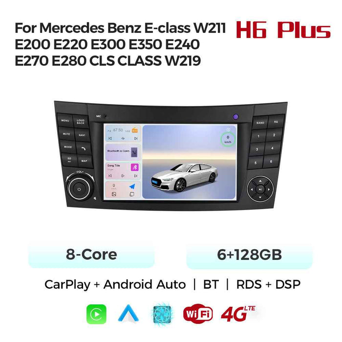 Compatible with Mercedes-Benz E-Class W211 CLS Class W219 Android large-screen central control navigation radio button dedicated device