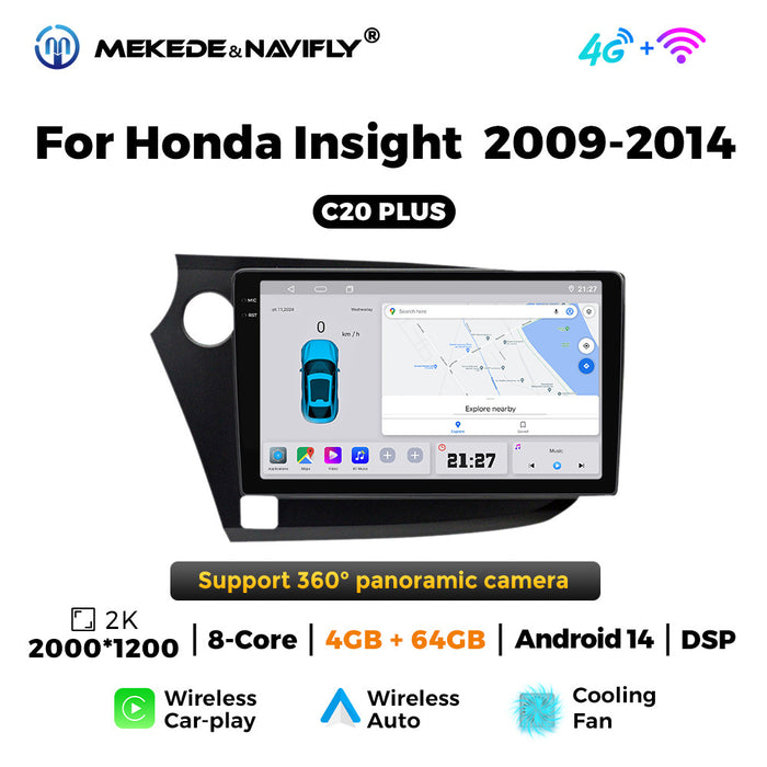 Carplay-Compatible Navigation Radio Screen for Honda Yingshipai (09-14)