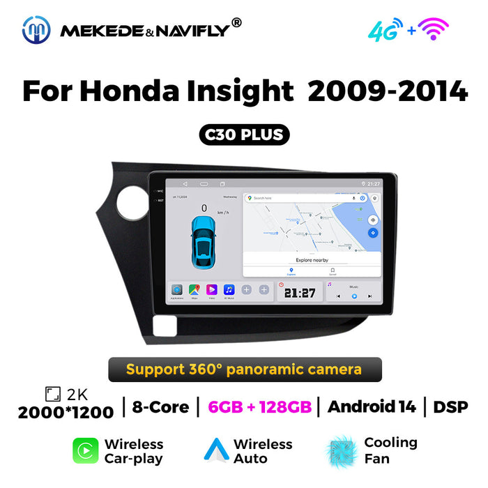 Carplay-Compatible Navigation Radio Screen for Honda Yingshipai (09-14)