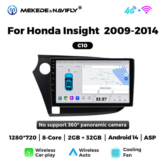 Carplay-Compatible Navigation Radio Screen for Honda Yingshipai (09-14)