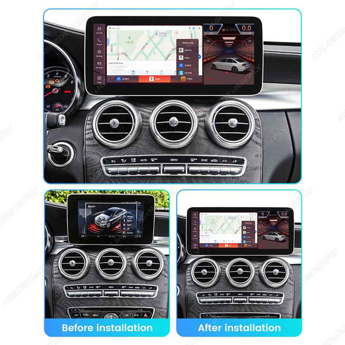 Applicable to Mercedes-Benz C-class V-class/GLC-class W205/X253/W461 Android large screen central control car navigation Bluetooth