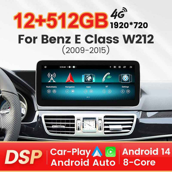 Applicable to Mercedes-Benz E-Class W212 2009-2015 Android large screen central control navigation car radio Carplay