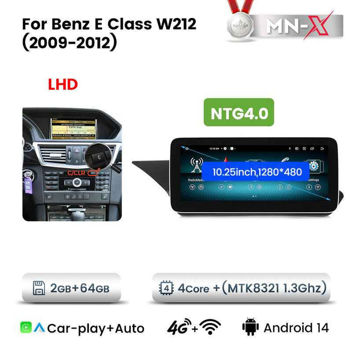 Applicable to Mercedes-Benz E-Class W212 2009-2015 Android large screen central control navigation car radio Carplay