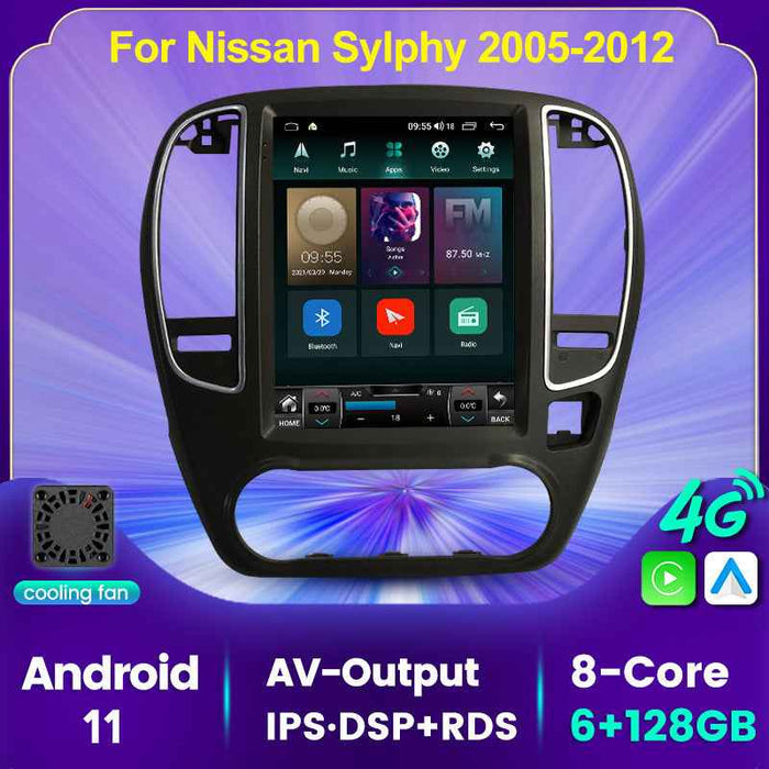 Suitable for Nissan Xuanyi 05-12 7862 vertical screen Android large screen central control car navigation all-in-one machine
