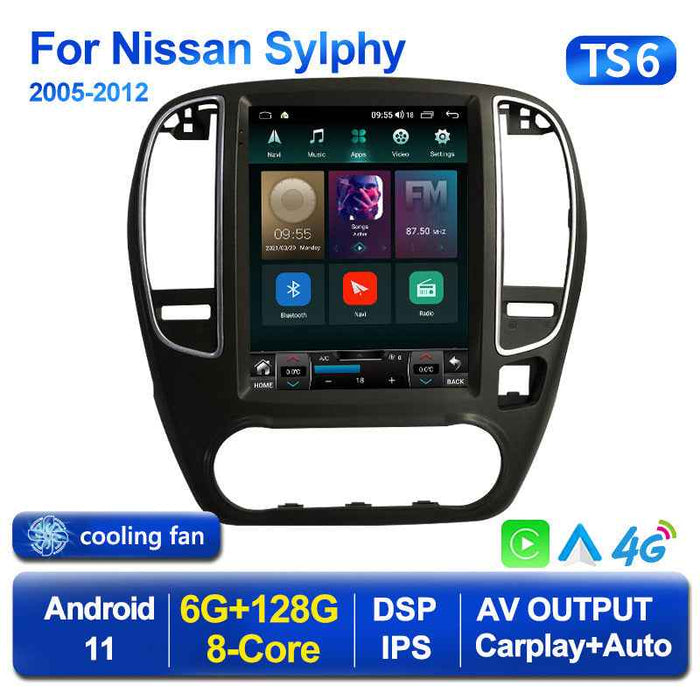 Suitable for Nissan Xuanyi 05-12 7862 vertical screen Android large screen central control car navigation all-in-one machine