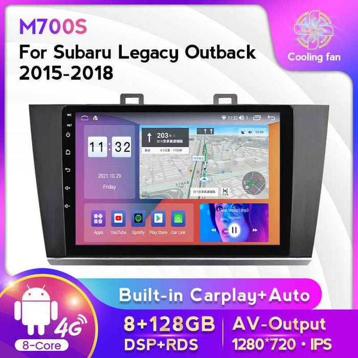Suitable for Subaru Outback Aohu/Lishi 15-18 Android large-screen central control car navigation screen