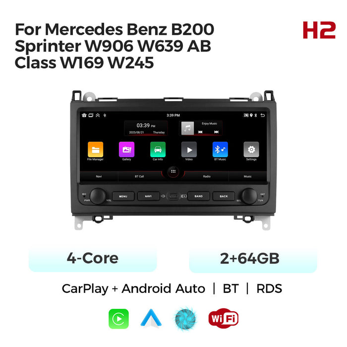 CarPlay Enabled 10.25" Android Navigation System for Mercedes-Benz B-Class B200 Sprinter