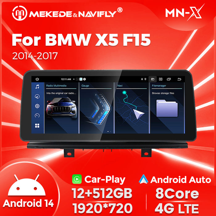 CarPlay-Enabled 12.3-Inch Android GPS Navigation System for BMW X5/X6