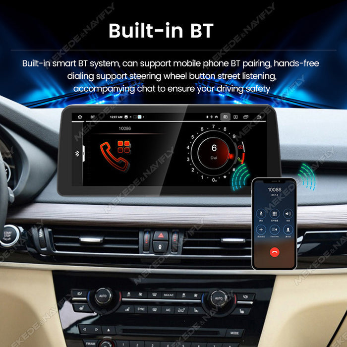 CarPlay-Enabled 12.3-Inch Android GPS Navigation System for BMW X5/X6