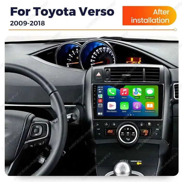 For Toyota Corolla Verso 09-18 Android Car GPS Navigation MP5 Bluetooth Player Carplay