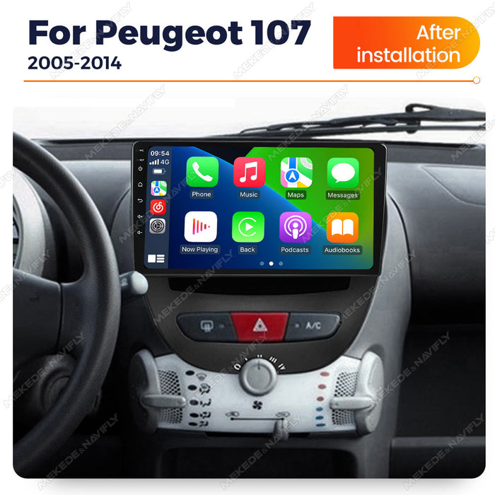 Carplay-Enabled Android GPS Navigation for Peugeot 107 (2005-2014)