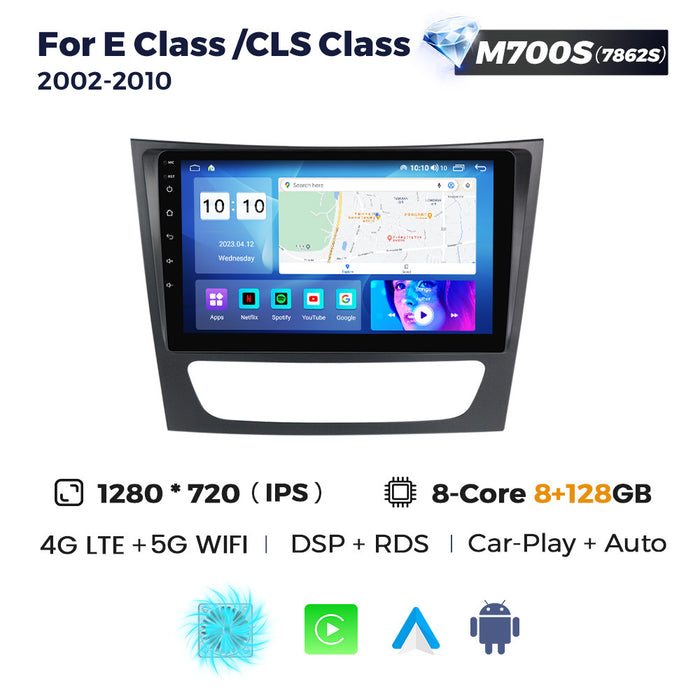 CarPlay Enabled Android Large-Screen Navigation for Mercedes-Benz E-Class W211 (02-10)