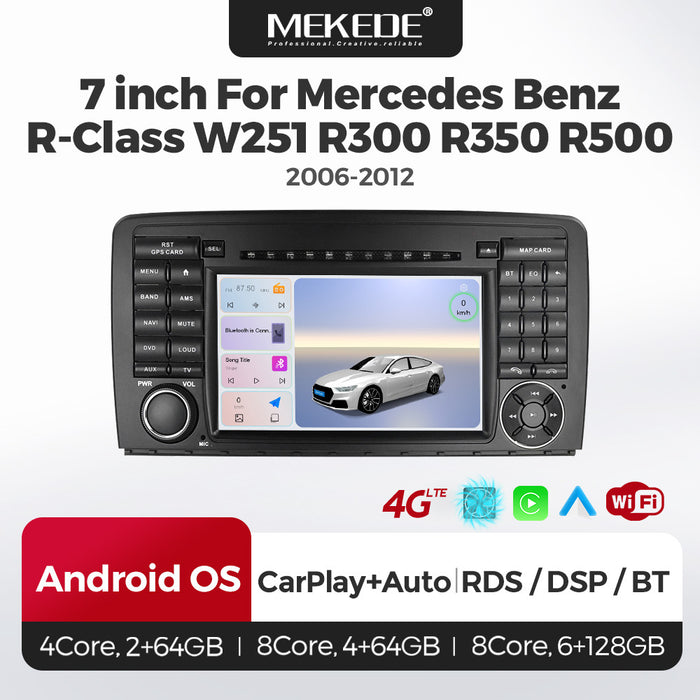 Carplay-Enabled Android Large-Screen Navigation Radio for Mercedes-Benz R-Class W251 R300 R350