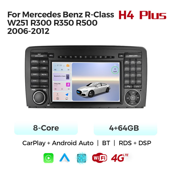 Carplay-Enabled Android Large-Screen Navigation Radio for Mercedes-Benz R-Class W251 R300 R350